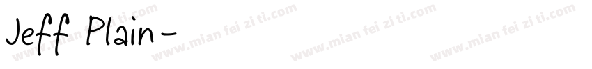 Jeff Plain字体转换
